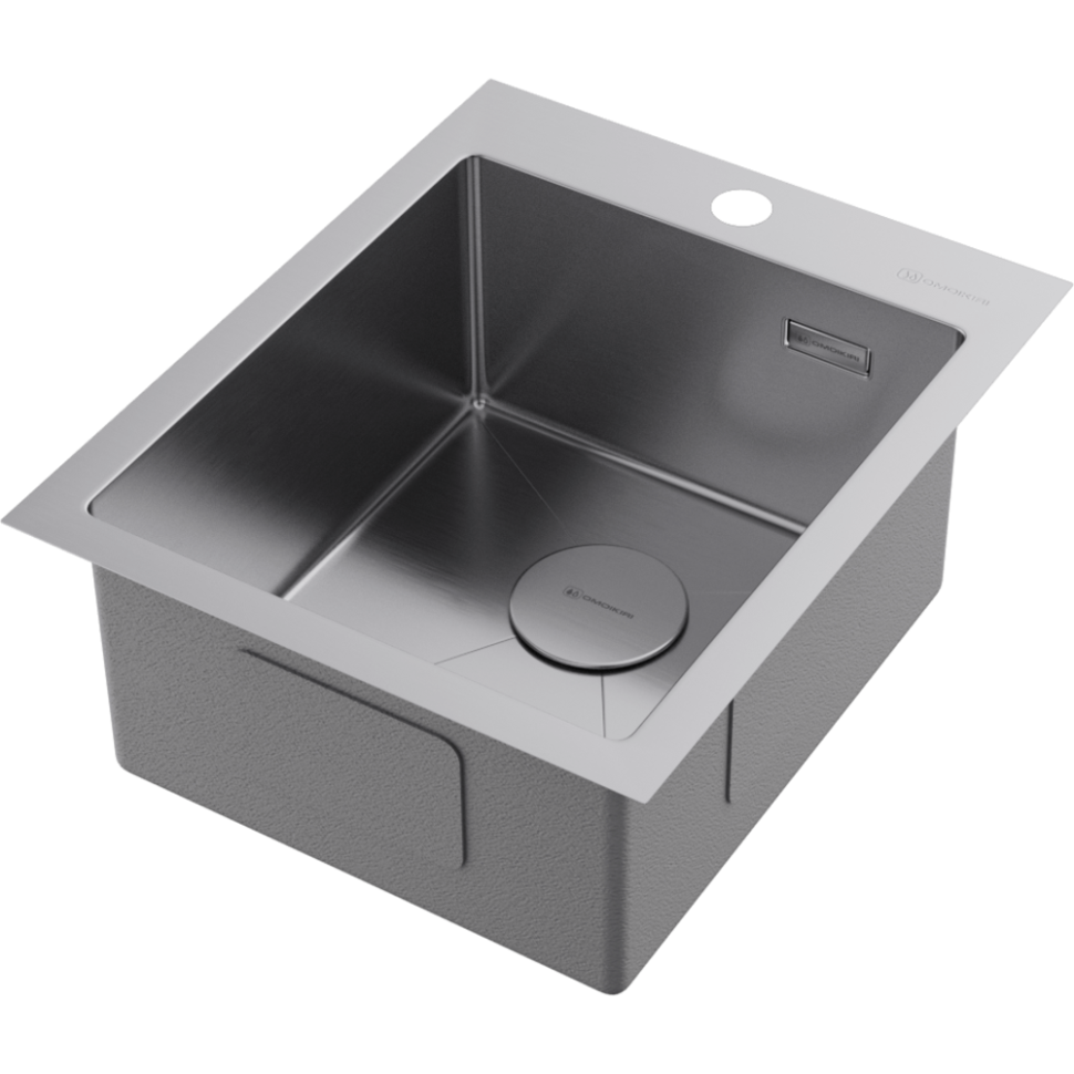 Кухонная мойка Omoikiri Akisame 41-IN нерж. сталь/нержавеющая сталь