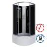Душевая кабина Niagara Classic NG-2508-14BK (90х90х200) высокий поддон(40см),стекло тонированное,4 места