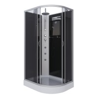 Душевая кабина Niagara Classic NG-3512-14LBKTG (120х80х210) низкий поддон(13см),стекло тонированное,3 места