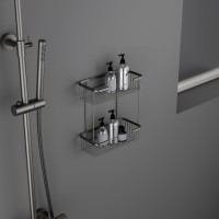 Полка двойная Timo Saona 13083/18 черное золото