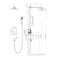 Душевая система встроенная Timo Selene SX-2069/16SM белый матовый