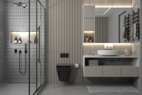 Комплект подвесной унитаз ABBER Rechteck AC1201MB черный матовый с инсталляцией AC0105 и кнопкой AC0120MB черный матовый