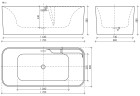 Ванна SANCOS Sigma акриловая отдельностоящая