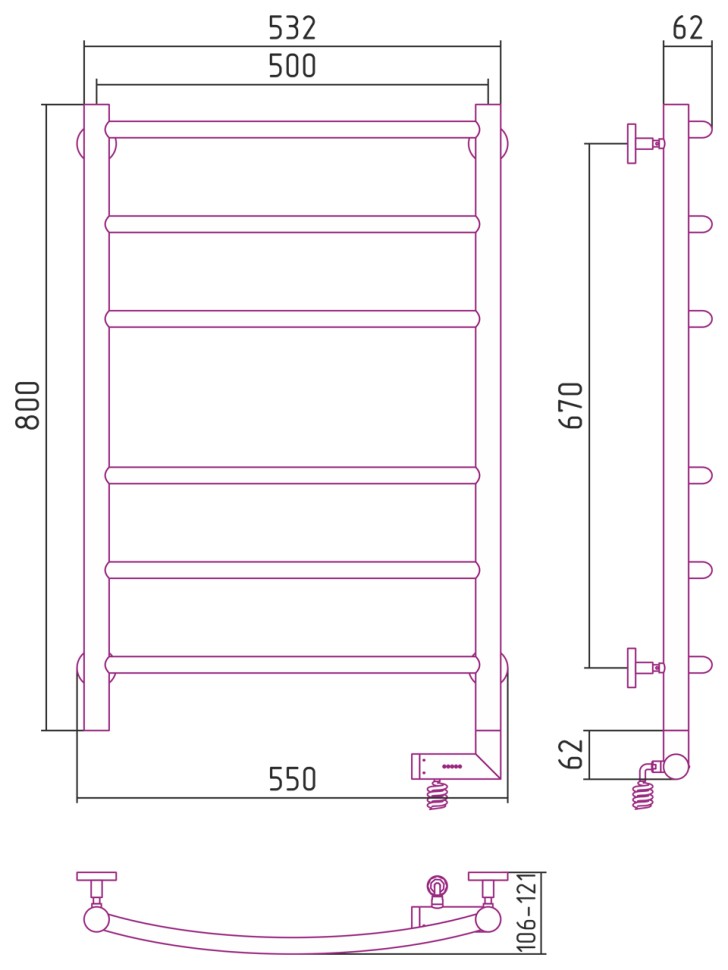 Галант 2.0 800х500 МЭМ правый
