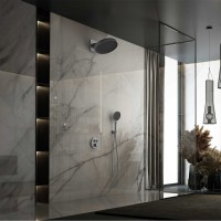 Душевой комплект Inspire VSFW-3I22MT3GM встраиваемый, термостат, двухрежимный, вороненая сталь