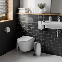 Унитаз подвесной IBERICA BLANCA BILBAO ALTO BIDE Tornado с функцией биде, белый (IB.BLA.234.1B1B)