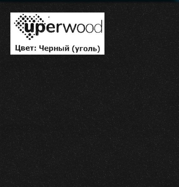 Раковина для ванной 76,5 см, Uperwood Parma Quartz, черная матовая, уголь
