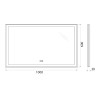 Зеркало BelBagno SPC-GRT-1000-600-LED-TCH-WARM