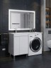 Тумба под стиральную машину напольная Uperwood Magenta 45х50х76,5 см, белая, с дверцами