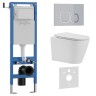 Комплект 3в1 IBERICA BLANCA инсталляция SILENCIO MINI, унитаз BURGOS ALTO белый, кнопка смыва ESTI-Q хром матовый (IB.001M.BRA.234.834)