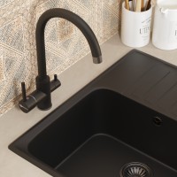 Смеситель для кухни Uperwood UPD-003-05 вороненая сталь/уголь