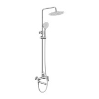 Душевая стойка со смесителем и изливом BelBagno UNIQUE-VSCM-CRM