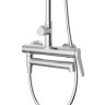 Душевая стойка со смесителем и изливом BelBagno UNIQUE-VSCM-CRM