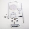 Душевая стойка со смесителем и изливом BelBagno UNIQUE-VSCM-CRM