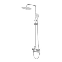 Душевая стойка со смесителем и изливом BelBagno UNIQUE-VSCM-CRM