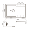 Кухонная мойка Omoikiri Daisen 78-PA Artgranit/пастила