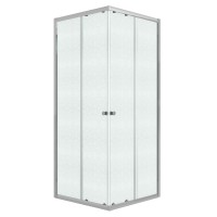 Душевое ограждение Niagara Eco NG-1010-14QMT (100х100х190) квадрат,раздвижное,хром,стекло матовое,1 место