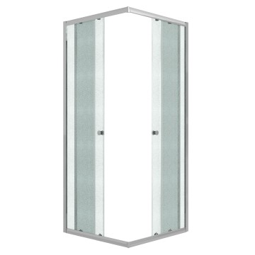 Душевое ограждение Niagara Eco NG-1010-14QMT (100х100х190) квадрат,раздвижное,хром,стекло матовое,1 место