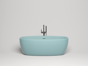 Ванна отдельностоящая LUCE 170x85 покраска по RAL полностью S-Stone Матовое
