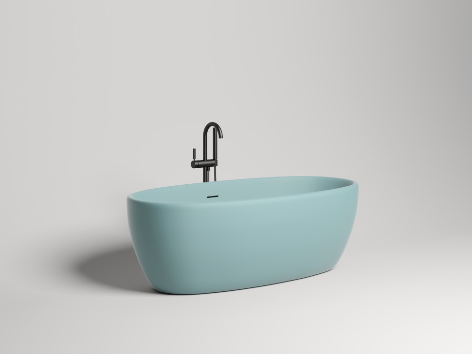 Ванна отдельностоящая LUCE 170x85 покраска по RAL полностью S-Stone Матовое