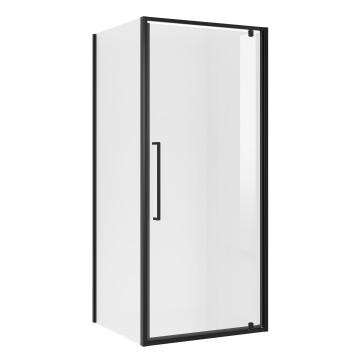 Душевое ограждение Niagara Nova NG-85-10AB-A100B-34 (100х100х195) квадрат,черный матовый,дверь распашная,стекло прозрачное,2 места