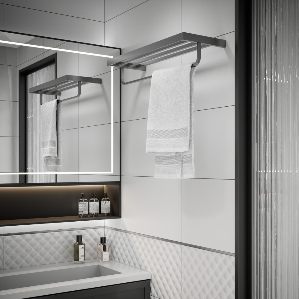 Полка для полотенец Timo Petruma 15258/18 черное золото