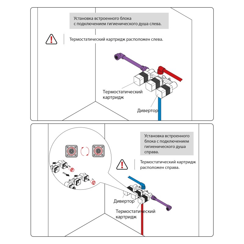 Смеситель для раковины встроенный с термостатом, с гигиеническим душем Timo Saona 2383/00SM хром