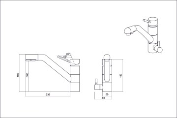 Смеситель EMAR EC-3008 3008.7 Антрацит