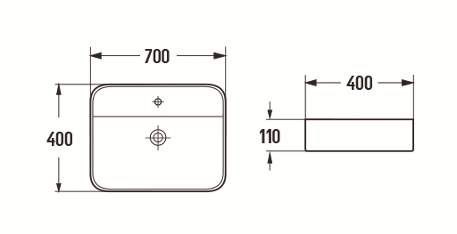 Раковина Ceramalux 78575