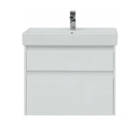 Тумба с раковиной Nova Lite 75 2 ящ. цв.бел. Глянец