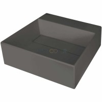 Гранитная раковина, на столешницу, с бортиком для смесителя - с прикрытием сливного отверстия