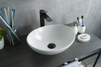 Раковина Gid N9138 51178 накладная белая 41x34x15