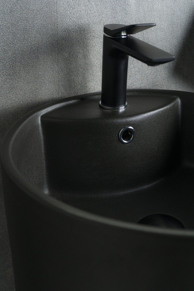 Раковина Gid Nb135bg 81109 накладная черная графит 45x45x85