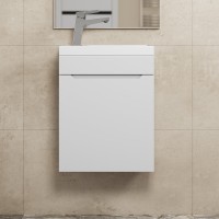 Тумба под раковину для ванной Uperwood Tanos 40 см, подвесная, белая матовая