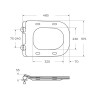 Крышка-сиденье BelBagno SELA BB3201SC-MB