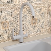 Смеситель для кухни Uperwood UPD-003-06 вороненая сталь/туман