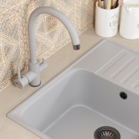 Смеситель для кухни Uperwood UPD-003-06 вороненая сталь/туман