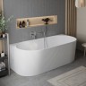 Акриловая ванна BELBAGNO BB412-1700-800-MATT, пристенная, белая матовая