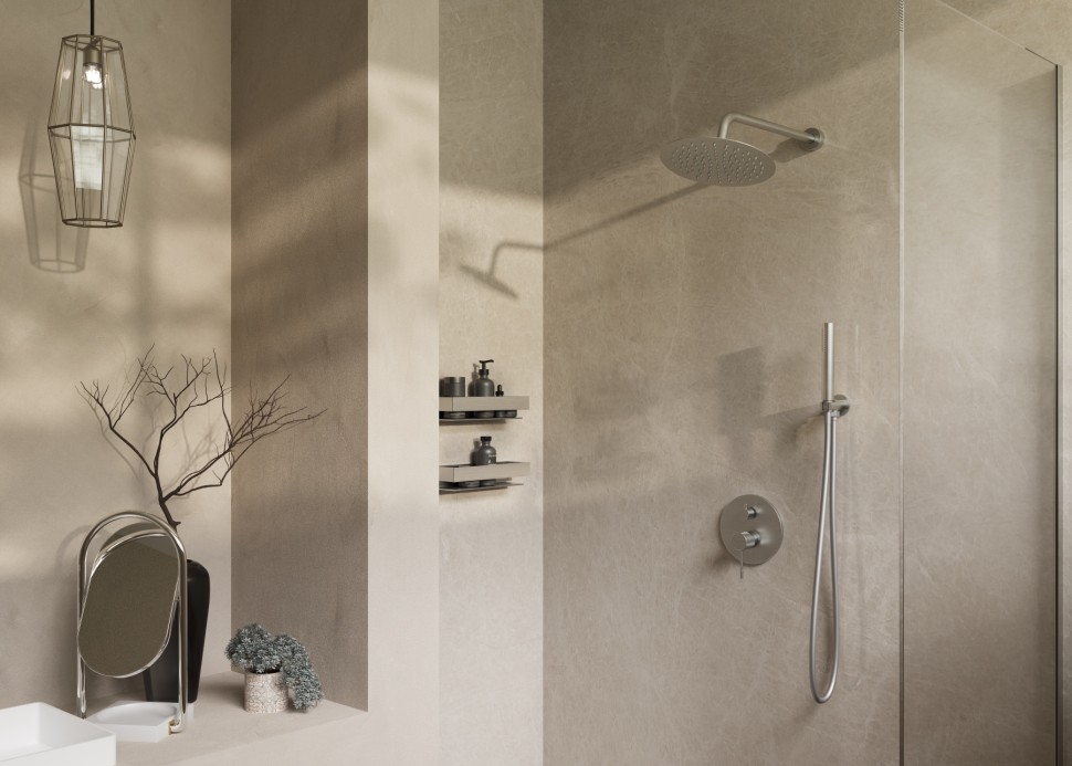 Душевой комплект Desire VSFW-1D1BN встраиваемый, 2 режима, 25см S304 верх душ, брашированный никель