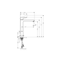 Смеситель для раковин Hansgrohe Metris хром (31082000)