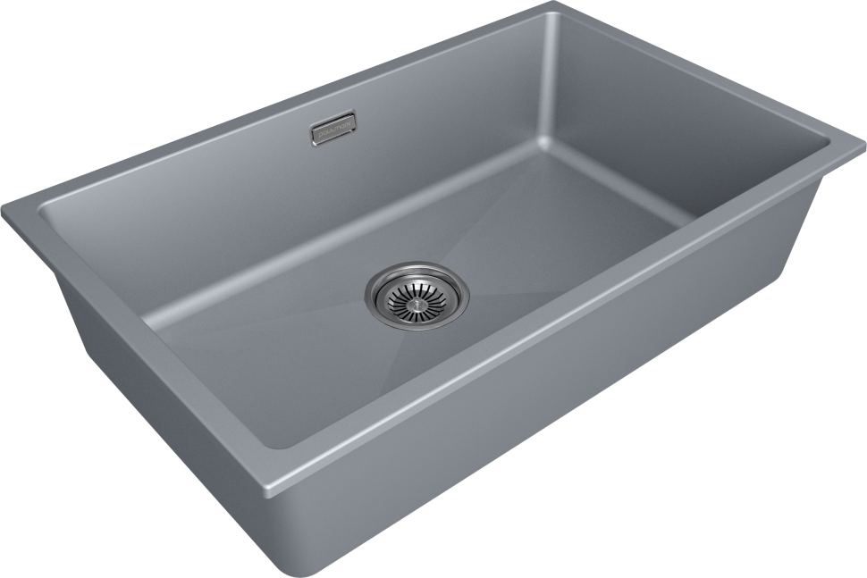 Мойка LUMI 74UNI, IT-GRANIT, LU74-GRM, серый металлик, 740х460, Paulmark
