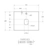 Столешница из керамогранита BelBagno KEP-60-CEM Cemento