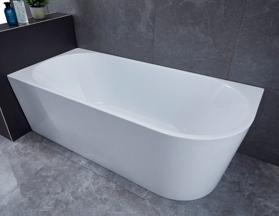 Ванна акриловая Vincea VBT-402-1600L, 1600*750*580, цвет белый, левая, щелевой перелив