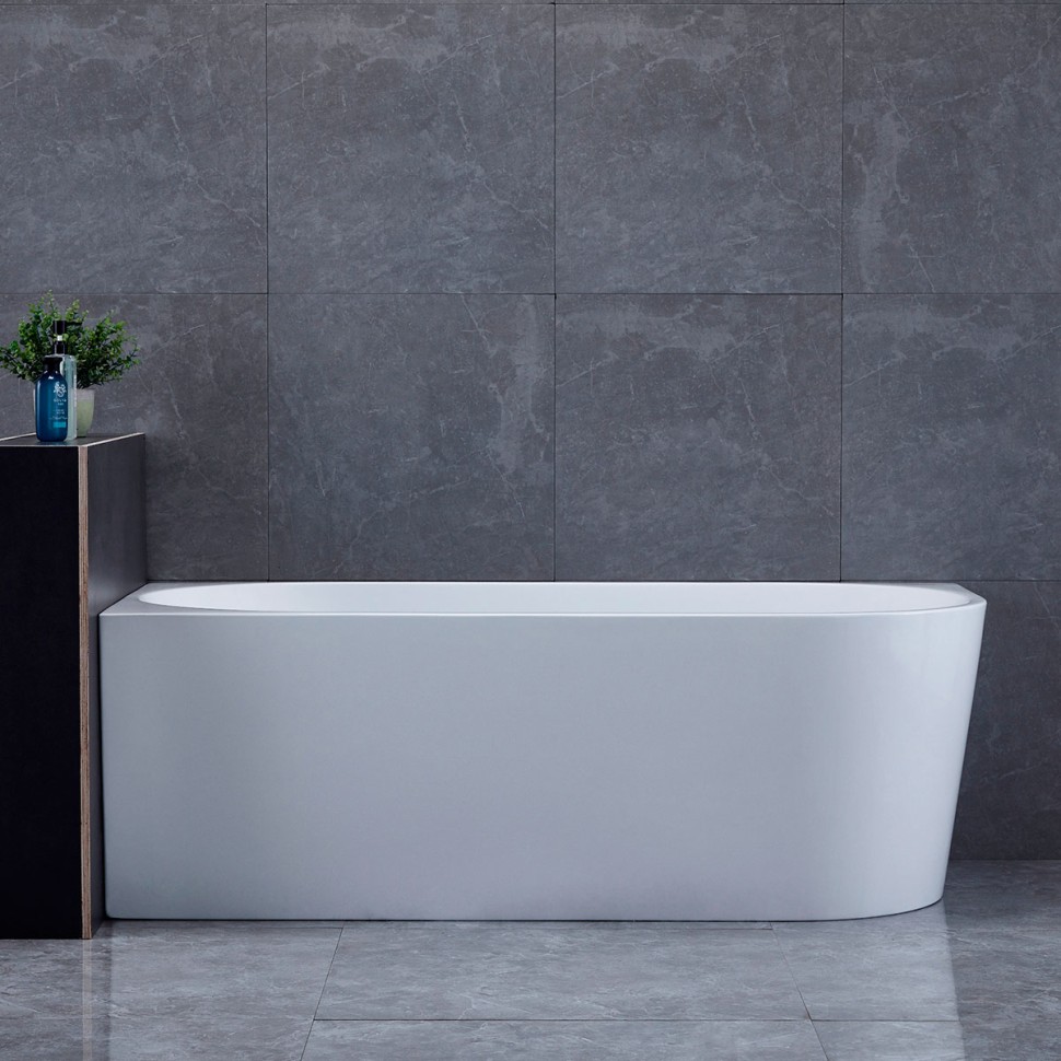 Ванна акриловая Vincea VBT-402-1600L, 1600*750*580, цвет белый, левая, щелевой перелив