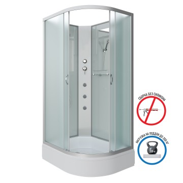 Душевая кабина Niagara Classic NG-33084-14LBKG (100х80х200) средний поддон(26см),стекло матовое,4 места