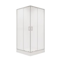 Душевое ограждение Niagara Nova NG-6609-08 (100х100х195) квадрат,хром,двери раздвижные,стекло прозрачное,1 место
