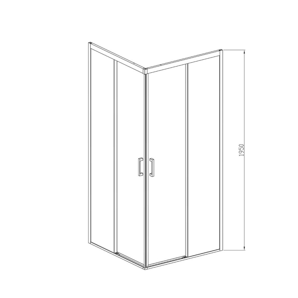 Душевой уголок Soft VSS-3SO100CLGM, 1000*1000, вороненая сталь, стекло прозрачное