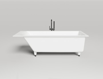 Ванна встраиваемая CASCATA 180x80 S-Sense Глянцевое