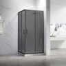 Душевой угол Veconi Rovigo RV-27B, 1100х900х1900, черный, стекло тонированное