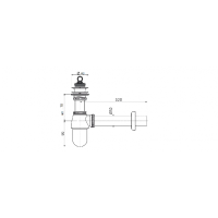 Сифон для умывальника CeramaLux C056
